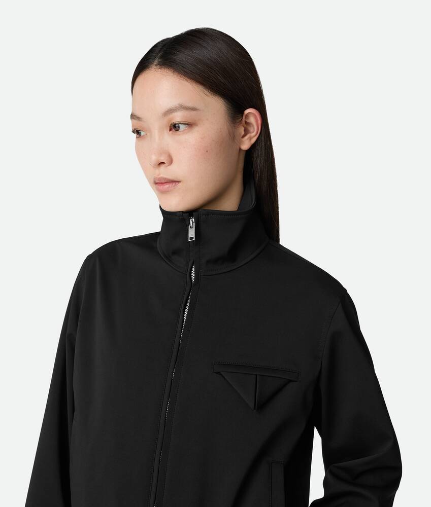 Women's Bonded Tech Wool Blouson in Black Bottega Veneta Hong Kong SAR China EN - Image 4