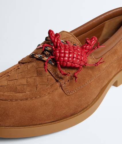 Men's Pier Boat Shoe  in Tannin Bottega Veneta Belgium EN - Image 7