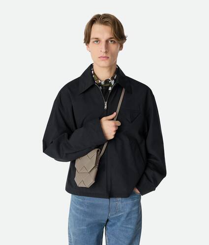 Men's Diago Phone Pouch in Limestone/natural Bottega Veneta United Arab Emirates EN - Image 4