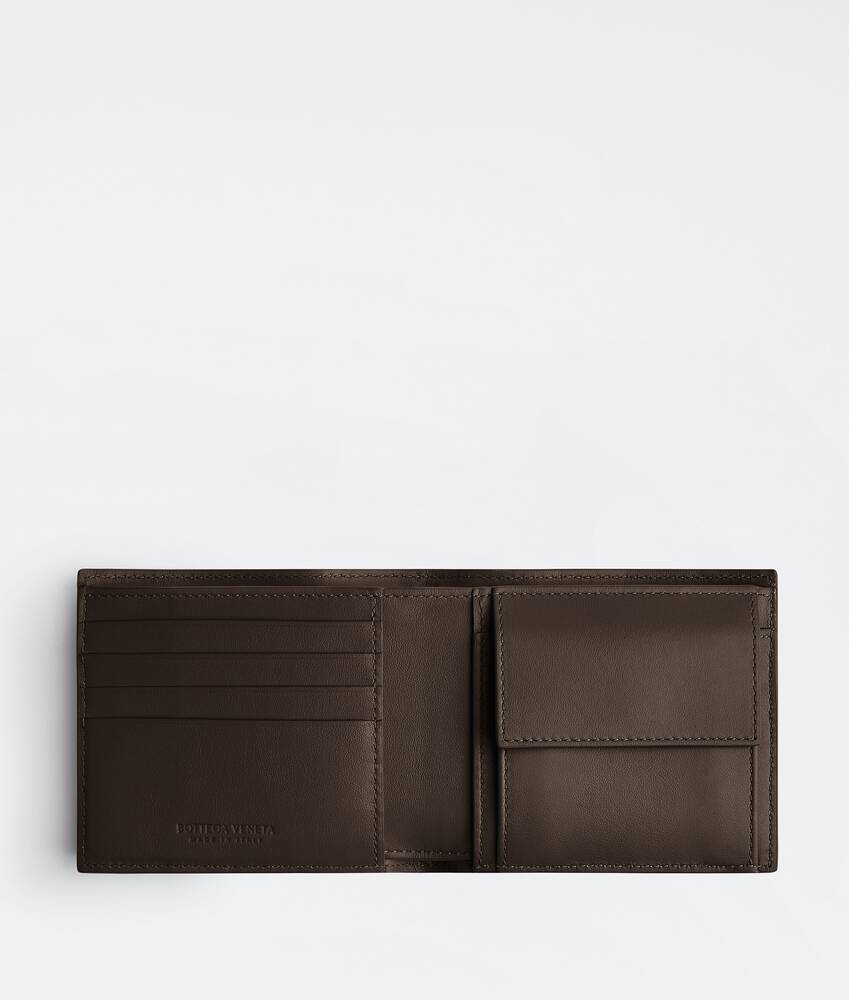 Men's Intrecciato Bi-Fold Wallet With Coin Purse in Fondant Bottega Veneta United Kingdom EN - Image 2