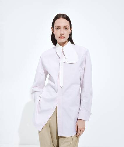 Cotton Oxford Belted Shirt