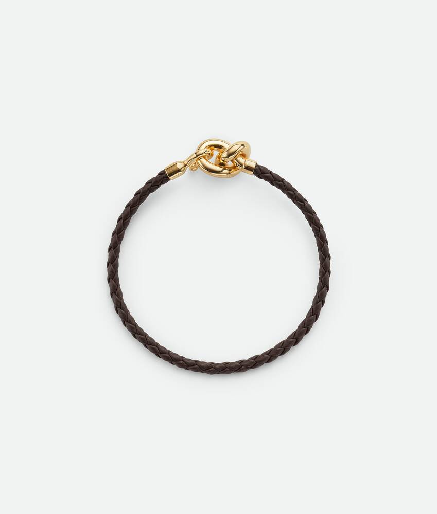 Women's Leather Knot Bracelet in Fondant Bottega Veneta United Kingdom EN - Image 3
