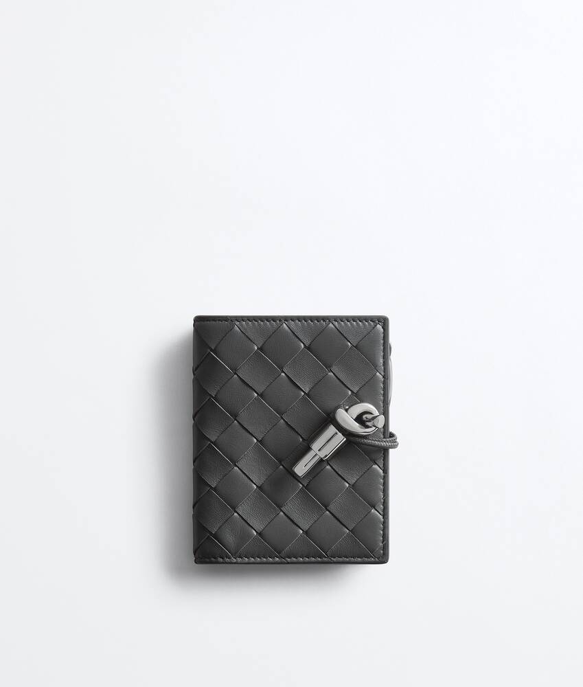 Andiamo Small Bi-Fold Wallet in Obsidian Gray