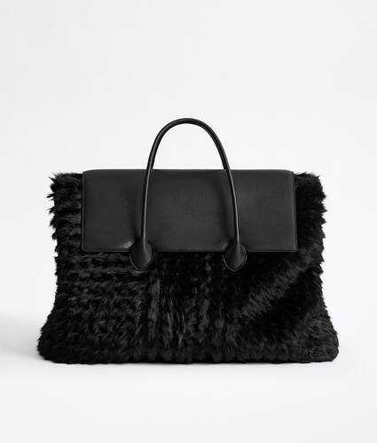 Men's Large Piega Tote in Black Bottega Veneta Hong Kong SAR China EN - Image 1