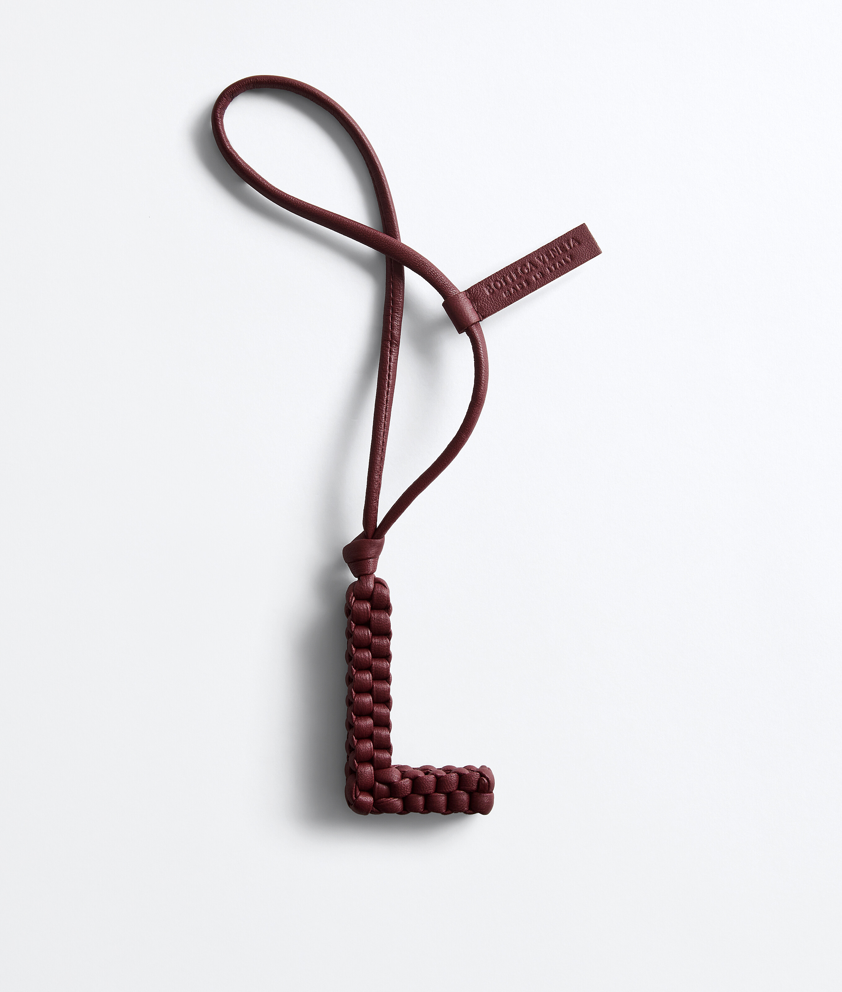 Letter L Charm in Bordeaux Bottega Veneta Finland EN - Image 1