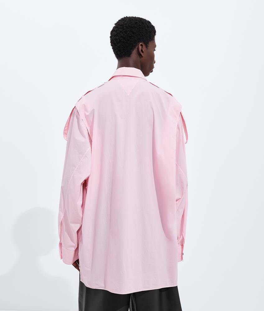Men's Cotton Poplin Overshirt in Doll Bottega Veneta Latvia EN - Image 3