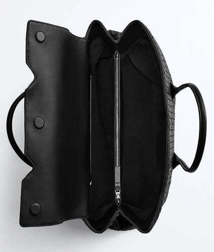 Men's Large Piega Tote in Black Bottega Veneta Hong Kong SAR China EN - Image 3