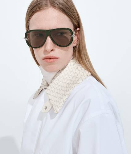 Knot Aviator-Sonnenbrille in Green brown Bottega Veneta Schweiz DE - Image 2