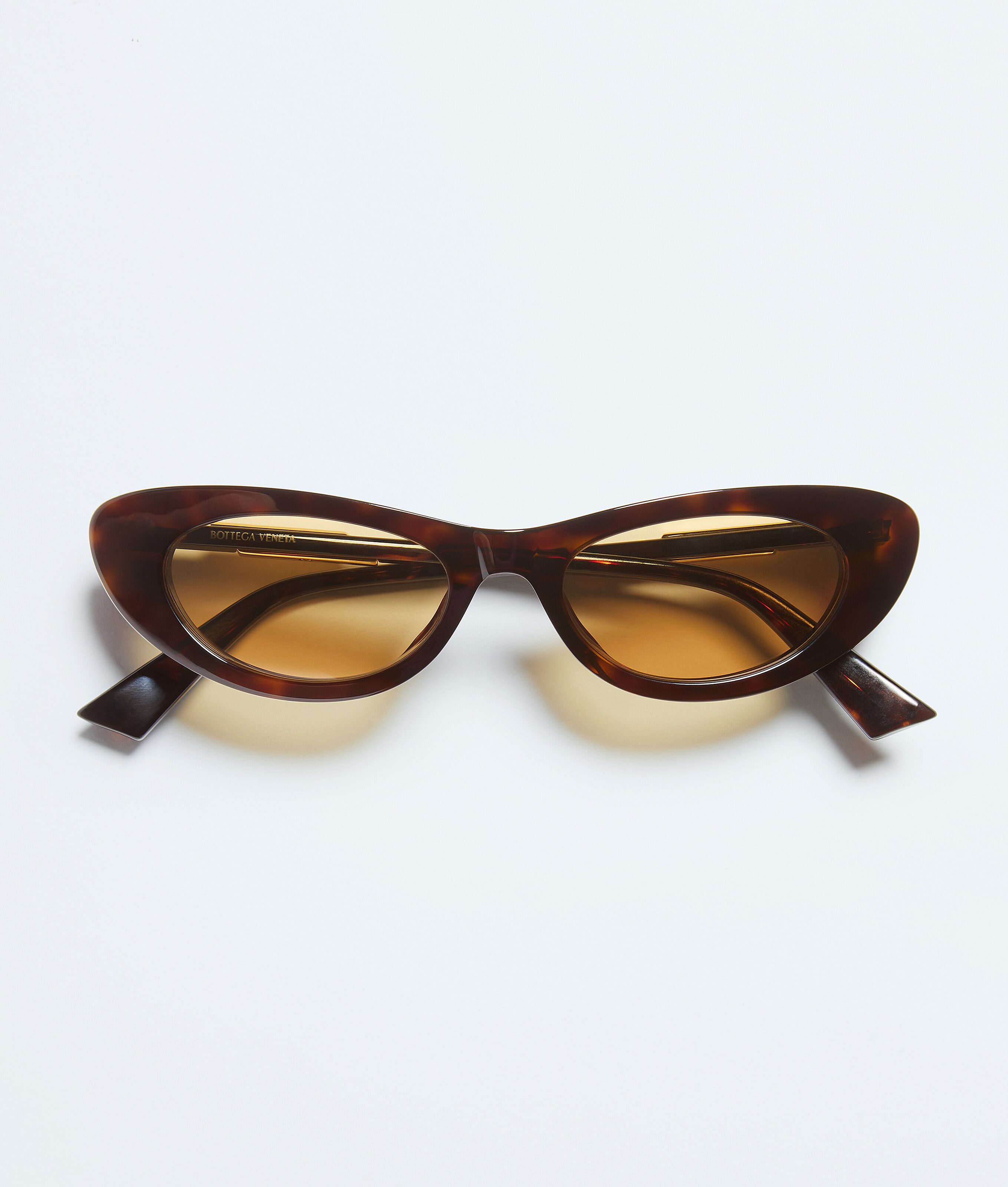 Bottega Veneta Snap Oval Sunglasses-Yellow - Man
