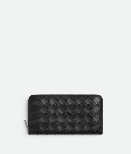 Intrecciato Zip Around Wallet