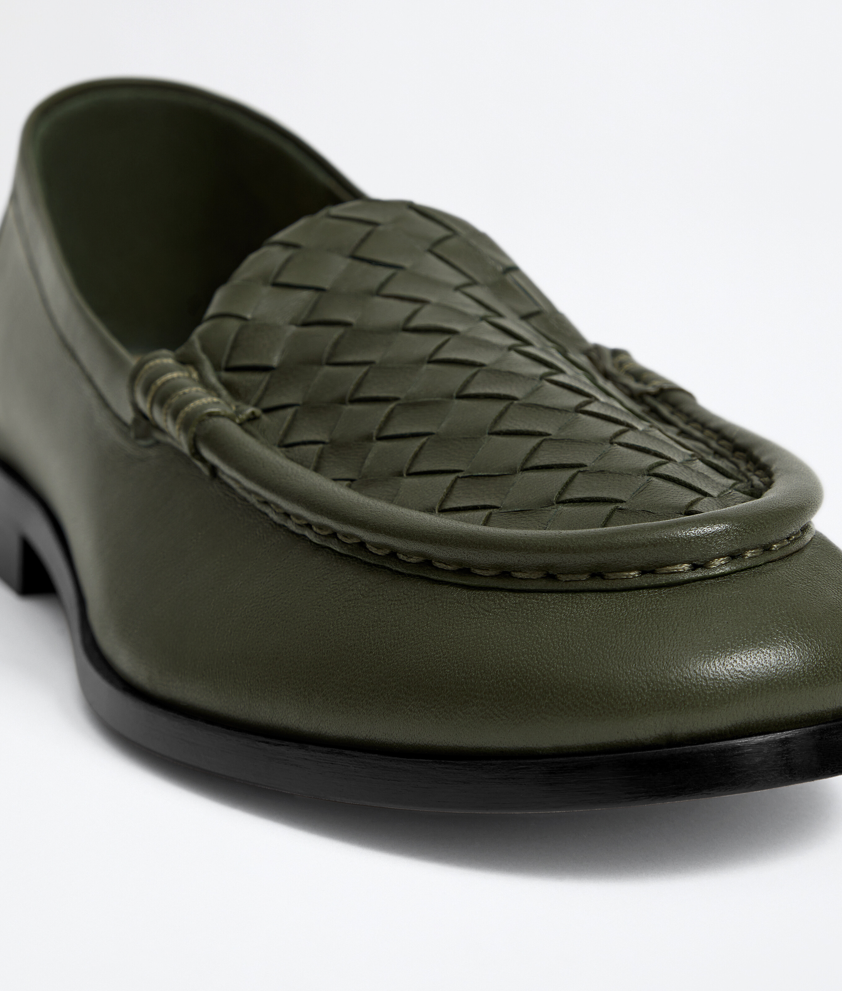 Women's Silenzio Loafer in Bark green Bottega Veneta Luxembourg EN - Image 4