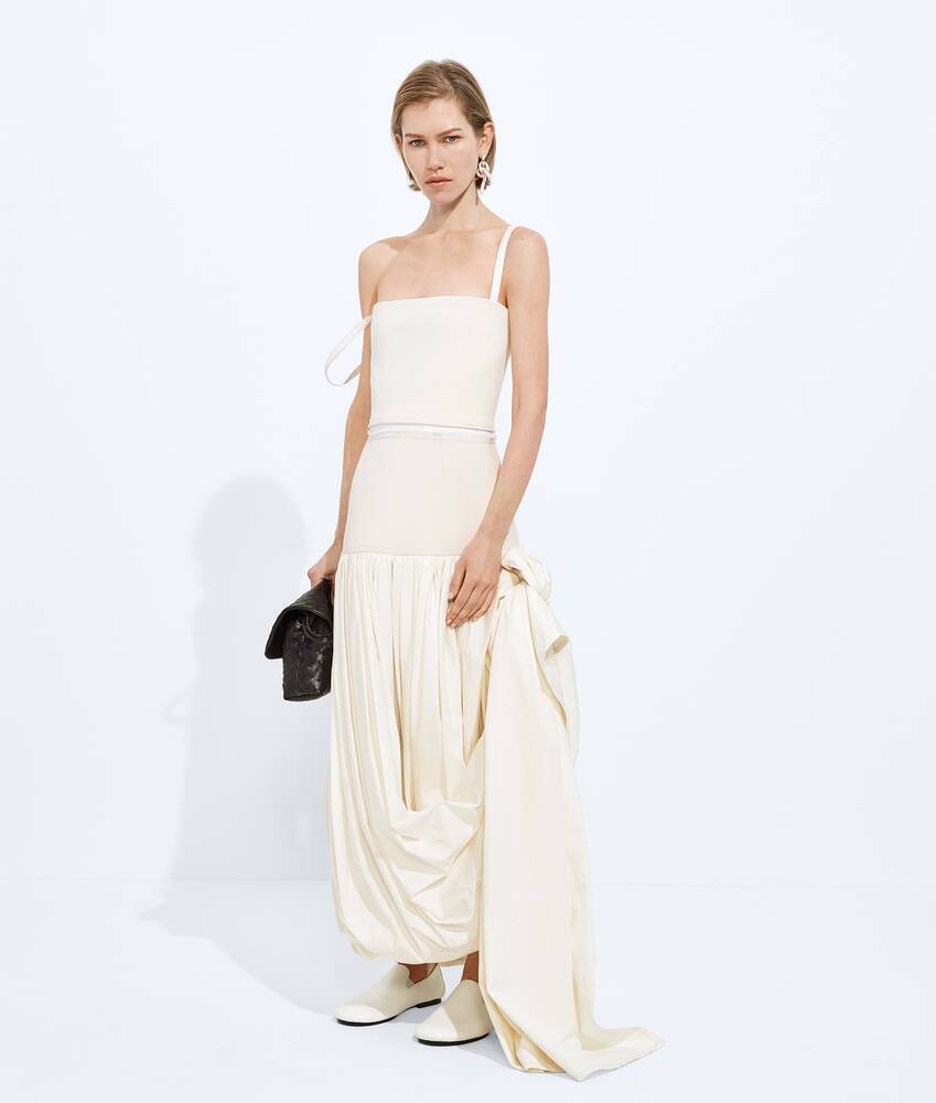 Bottega Veneta Wool Gabardine Dress - White - Women - 0 Bottega Veneta Wool Gabardine Dress - White - Women - 0