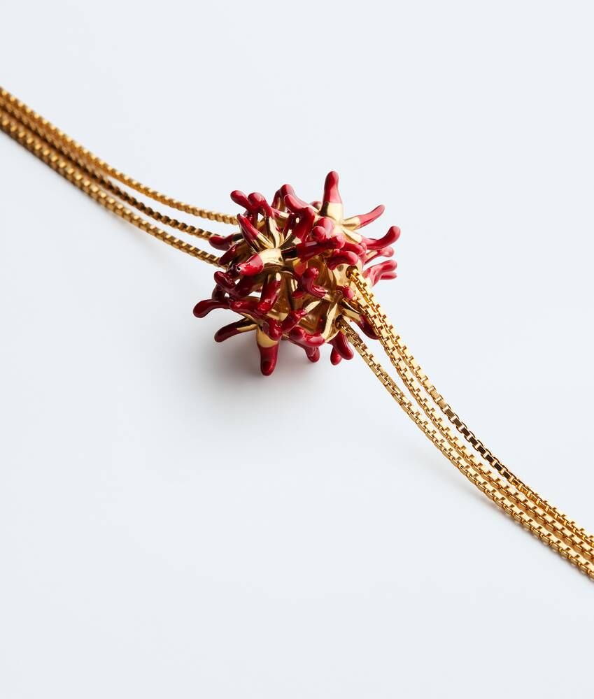 Women's Sea Coral Pendant Necklace in Cardinal Bottega Veneta Bulgaria EN - Image 3