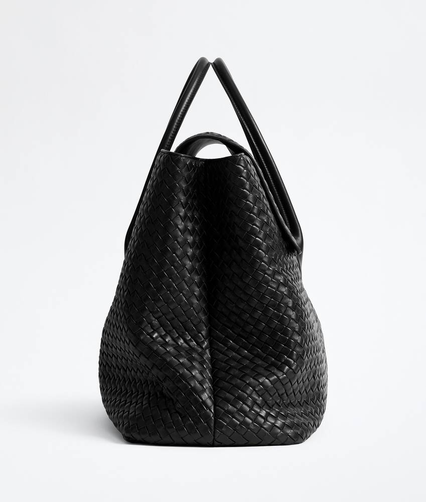 Men's Large Piega Tote in Black Bottega Veneta Hong Kong SAR China EN - Image 4