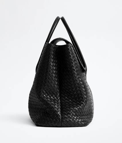 Men's Large Piega Tote in Black Bottega Veneta Hong Kong SAR China EN - Image 4