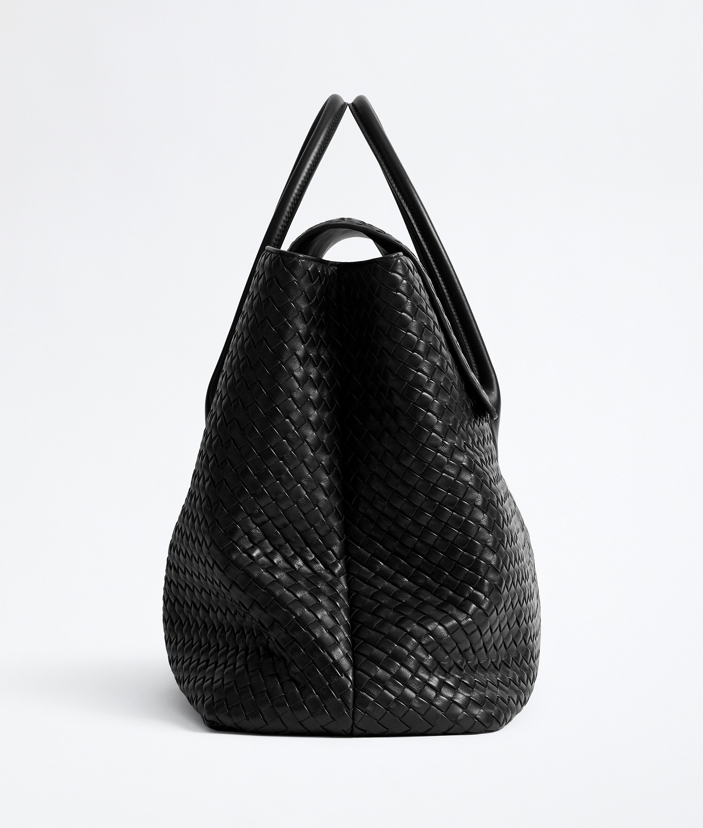 Men's Large Piega Tote in Black Bottega Veneta Luxembourg EN - Image 4