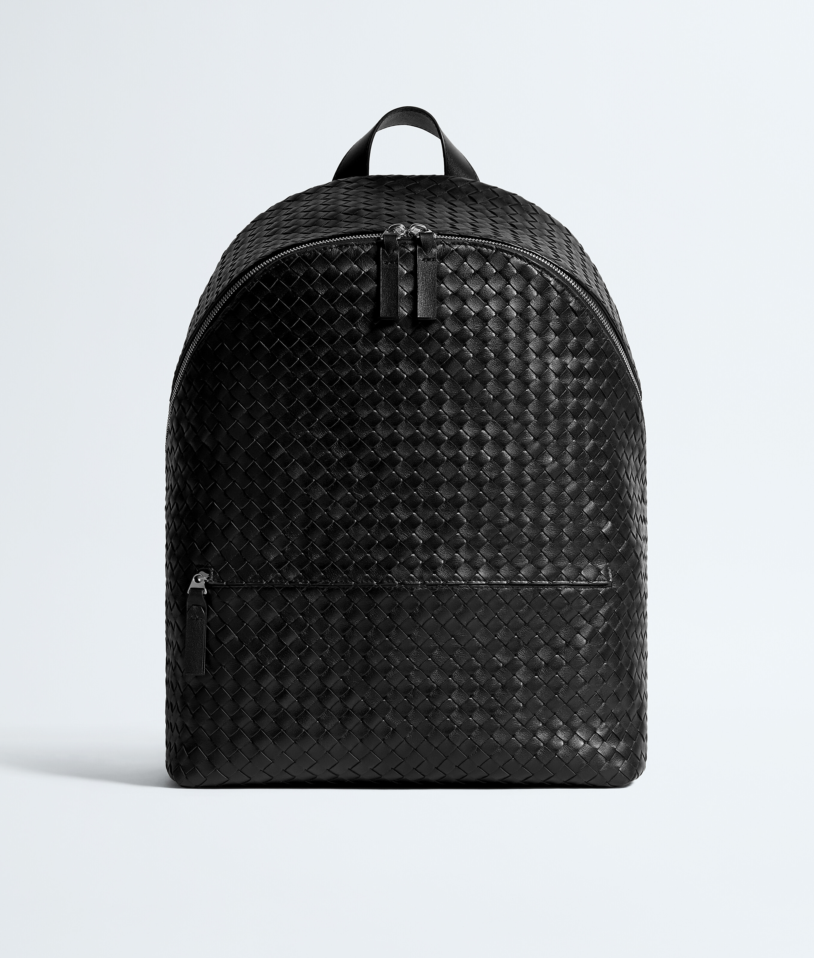 Bottega Veneta Black Intrecciato 1975 Backpack - Man - U