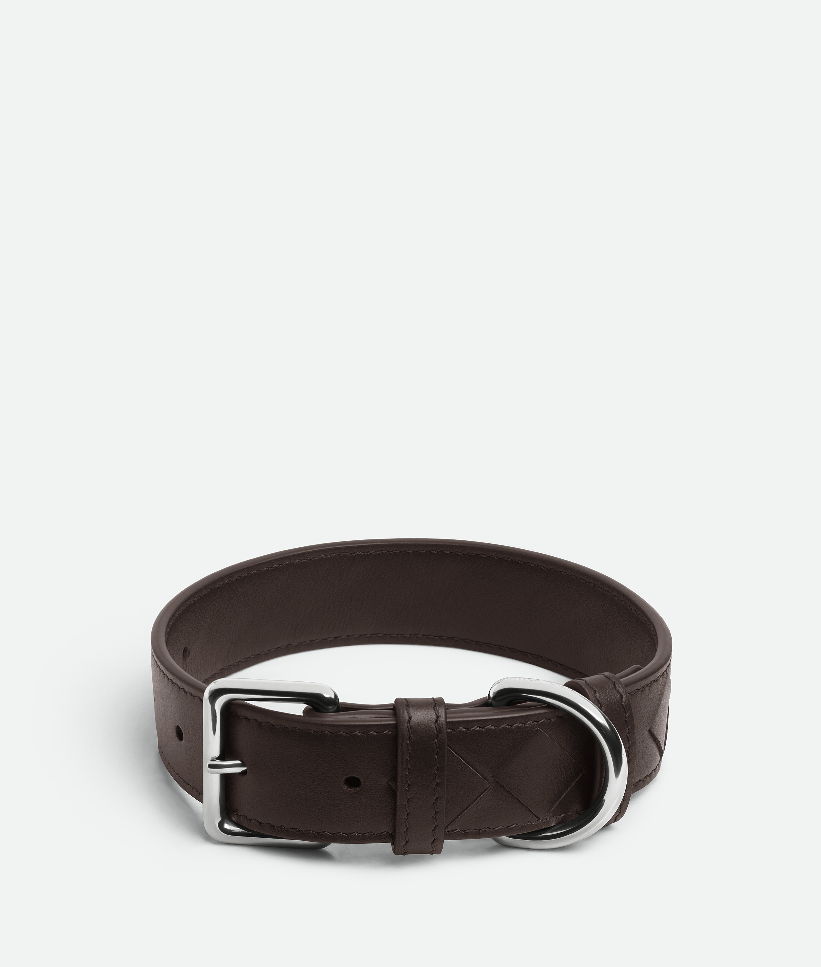 Bottega Veneta Medium Intrecciato Dog Collar In Black