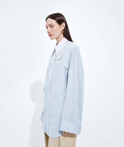 Cotton Oxford Belted Shirt