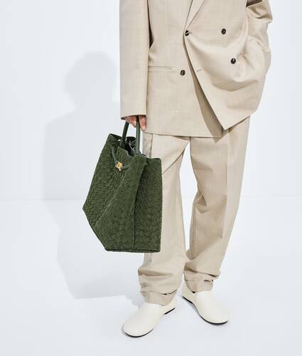 Women's Large Andiamo in Green tweed Bottega Veneta Sweden EN - Image 6