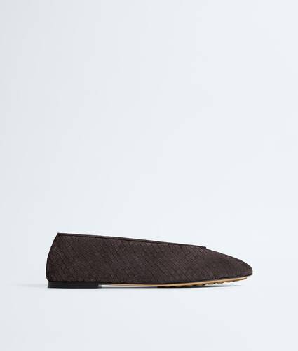 Women's Rosa Ballerina in Espresso Bottega Veneta Singapore EN - Image 1