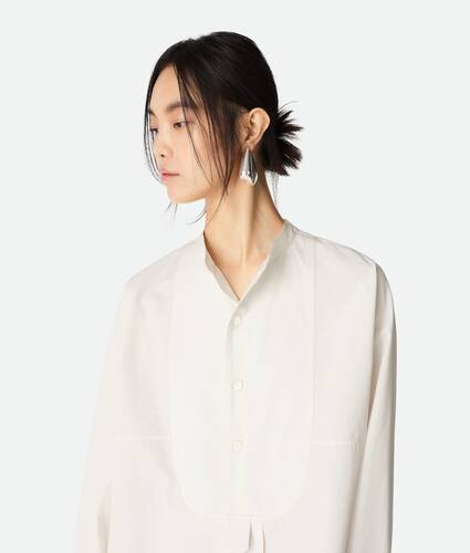 Robe en coton compact pour Femme en Chalk Bottega Veneta France FR - Image 4