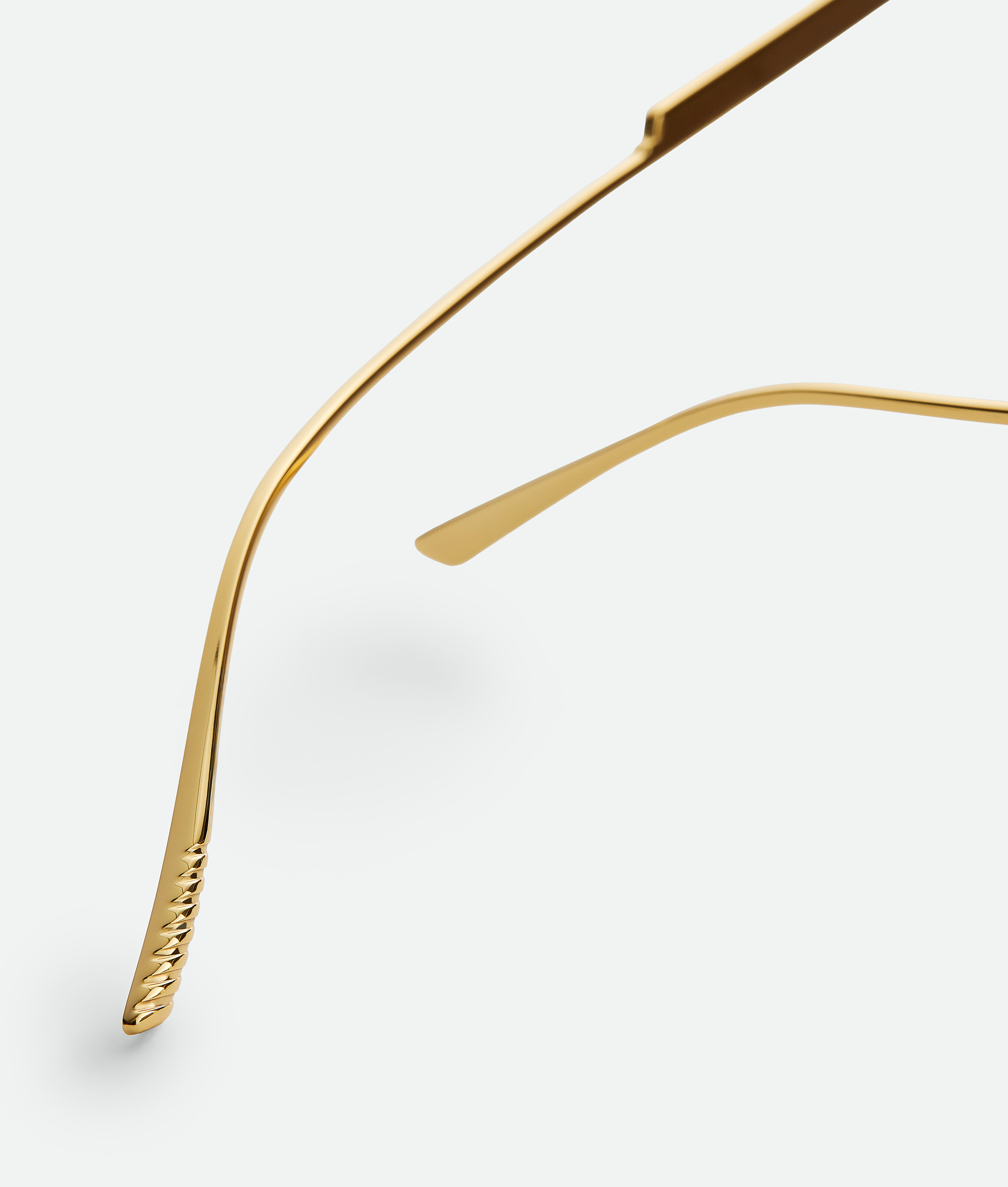 Classic Aviator Sunglasses in Gold/grey Bottega Veneta Croatia EN - Image 4