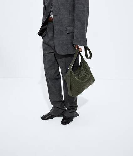 Men's Small Traveler in Bark green Bottega Veneta Mexico EN - Image 5