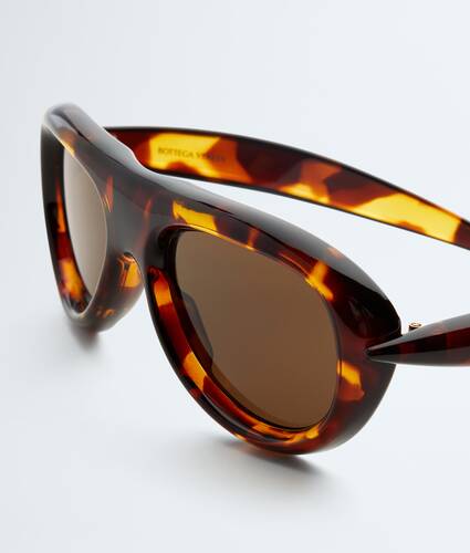 Gafas de sol Sardine estilo aviador en Havana/brown Bottega Veneta Espa&ntilde;a ES - Image 4