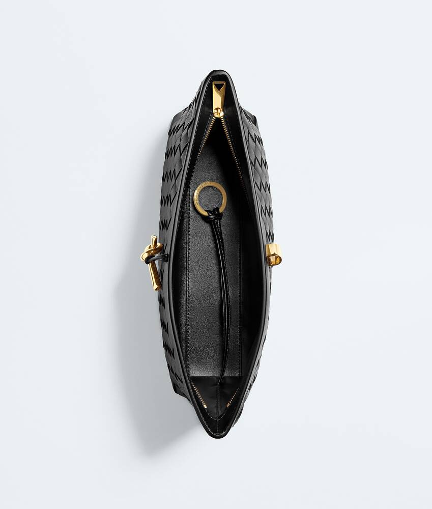 Women's Andiamo Boat Pouch in Black Bottega Veneta Hong Kong SAR China EN - Image 3