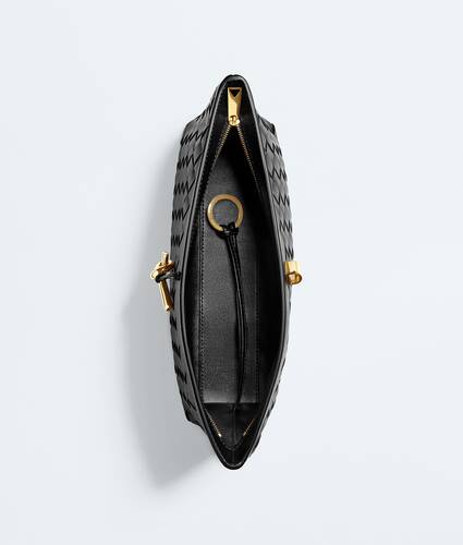 Women's Andiamo Boat Pouch in Black Bottega Veneta South Korea EN - Image 3