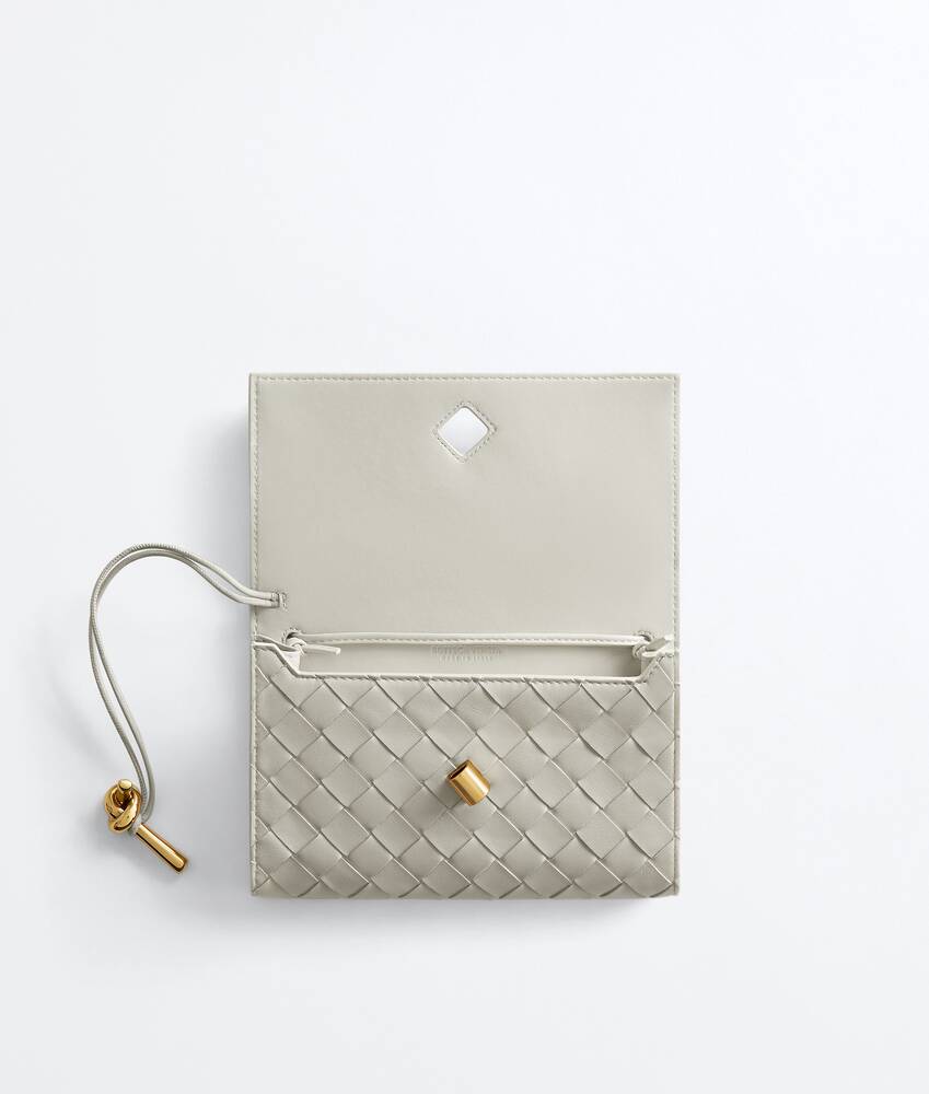 Women's Andiamo Pouch On Strap in Silica grey Bottega Veneta United Kingdom EN - Image 2