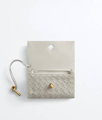Women's Andiamo Pouch On Strap in Silica grey Bottega Veneta United Kingdom EN - Image 2
