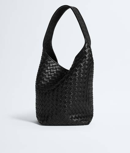 Ele's Bolsa Bucket Triangolo em Black Bottega Veneta Brasil PT - Image 1