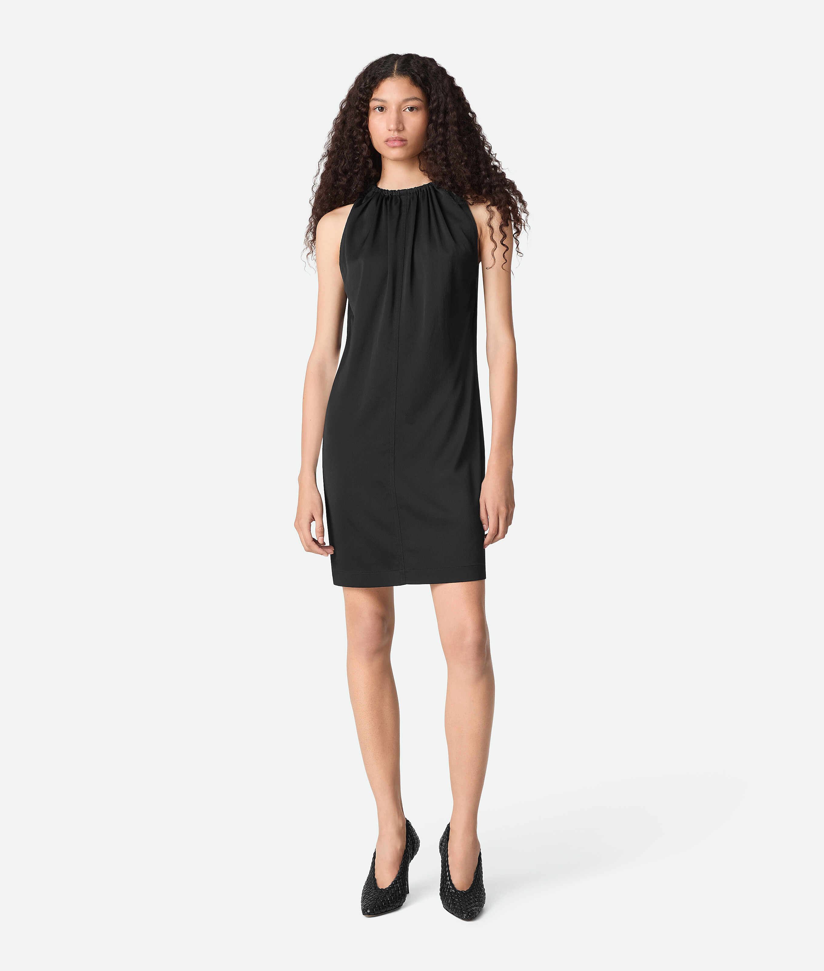 Bottega Veneta Viscose Satin Dress - Black - Woman - 6 - Viscose & Elastane