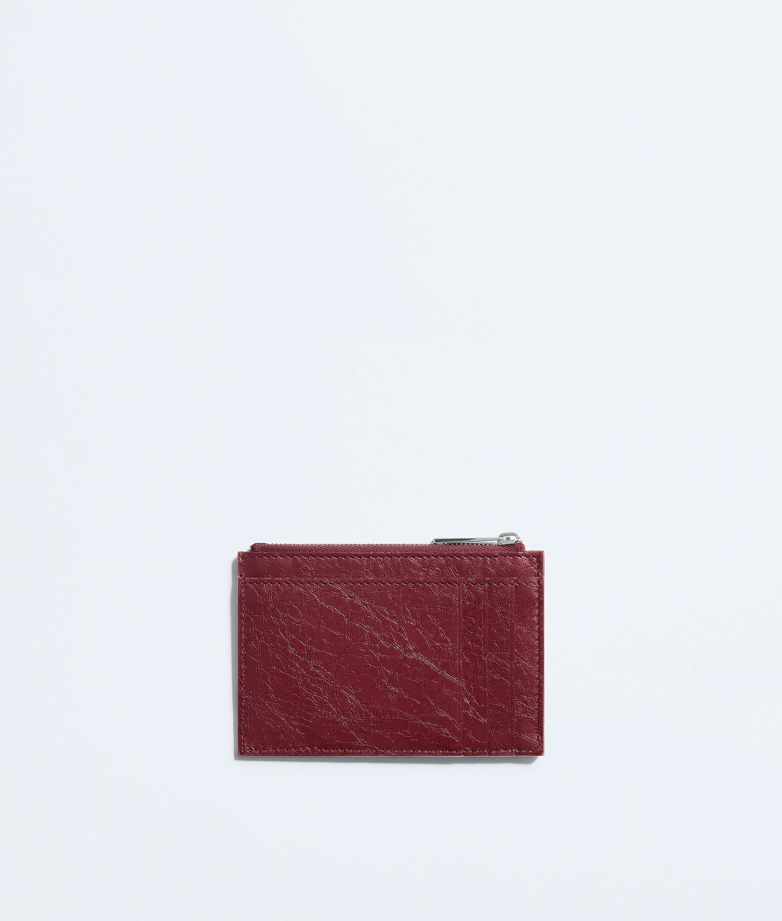 Men's Woven Mycelium Zipped Card Case in Lava red Bottega Veneta Macao SAR China EN - Image 3