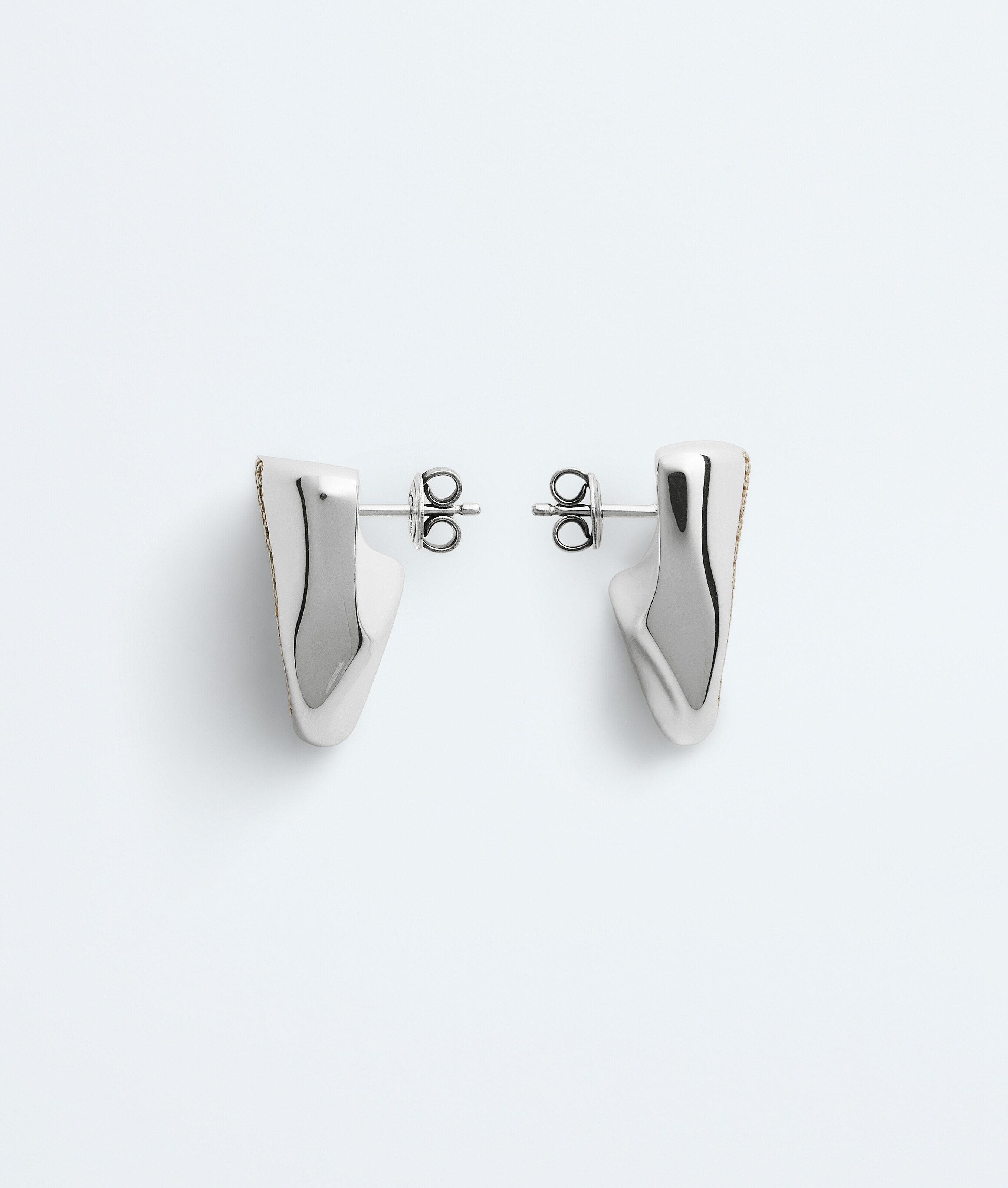 Bottega Veneta Gold Small Prisma Earrings - Woman - U