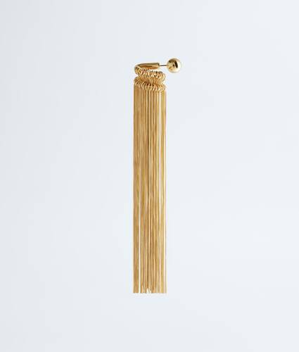 Women's Fringes Single Earring in Yellow gold Bottega Veneta Mexico EN - Image 1