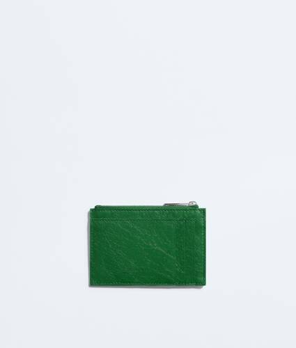 Men's Woven Mycelium Zipped Card Case  in Shamrock Bottega Veneta Croatia EN - Image 3