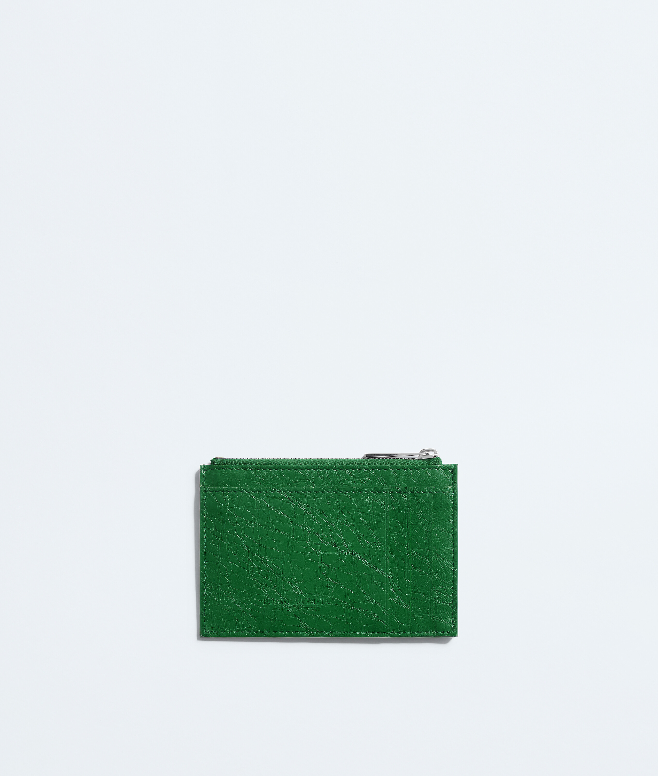 Men's Woven Mycelium Zipped Card Case  in Shamrock Bottega Veneta Luxembourg EN - Image 3