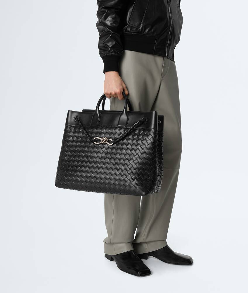 Andiamo Voyager旅行包 为 男士 在 黑色 Bottega Veneta 新加坡 ZH - Image 7