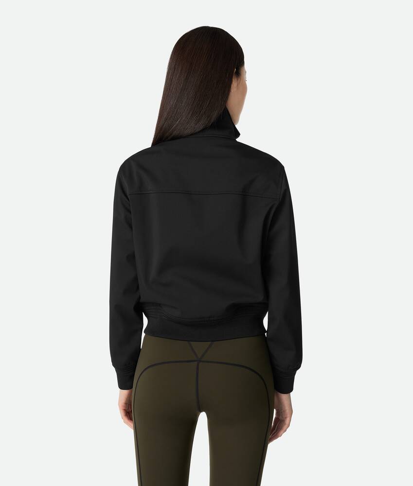 Women's Bonded Tech Wool Blouson in Black Bottega Veneta Hong Kong SAR China EN - Image 3