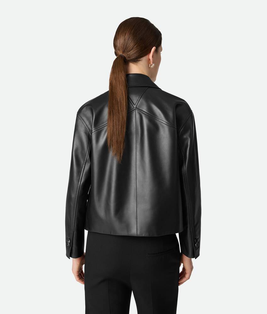 Display a large version of the product image 3 - Leather Kimono Blouson