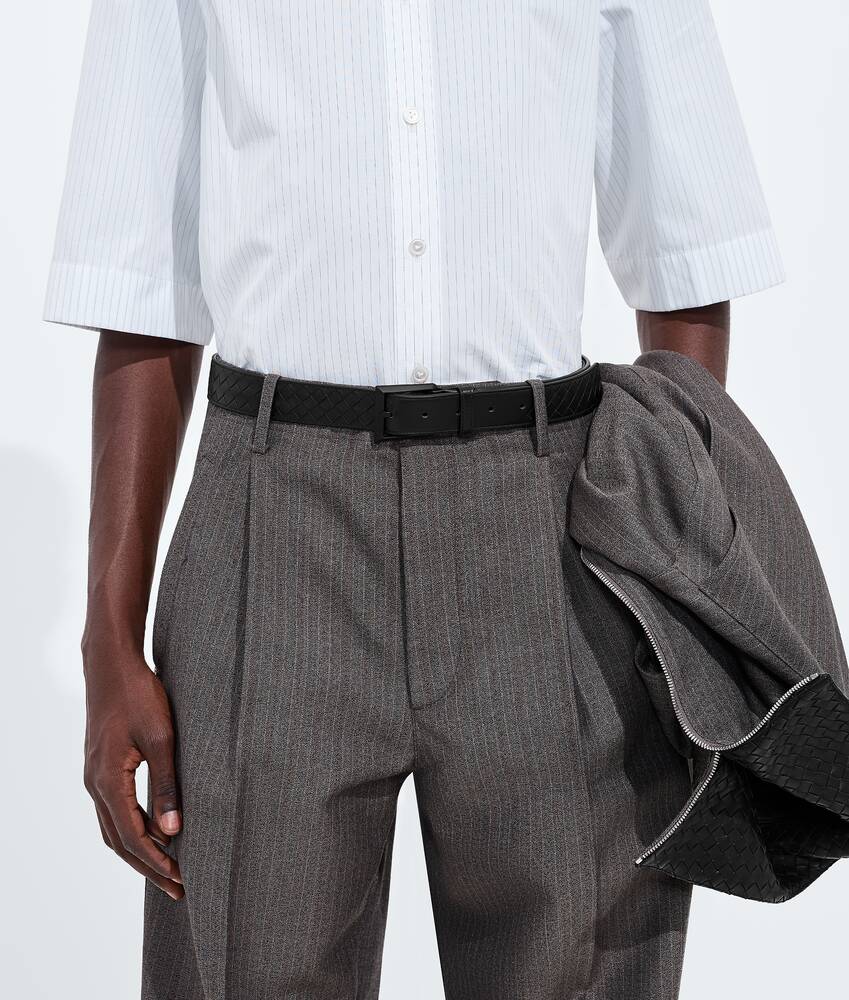 Men's Solo Belt in Black/nero opaco Bottega Veneta Lithuania EN - Image 2
