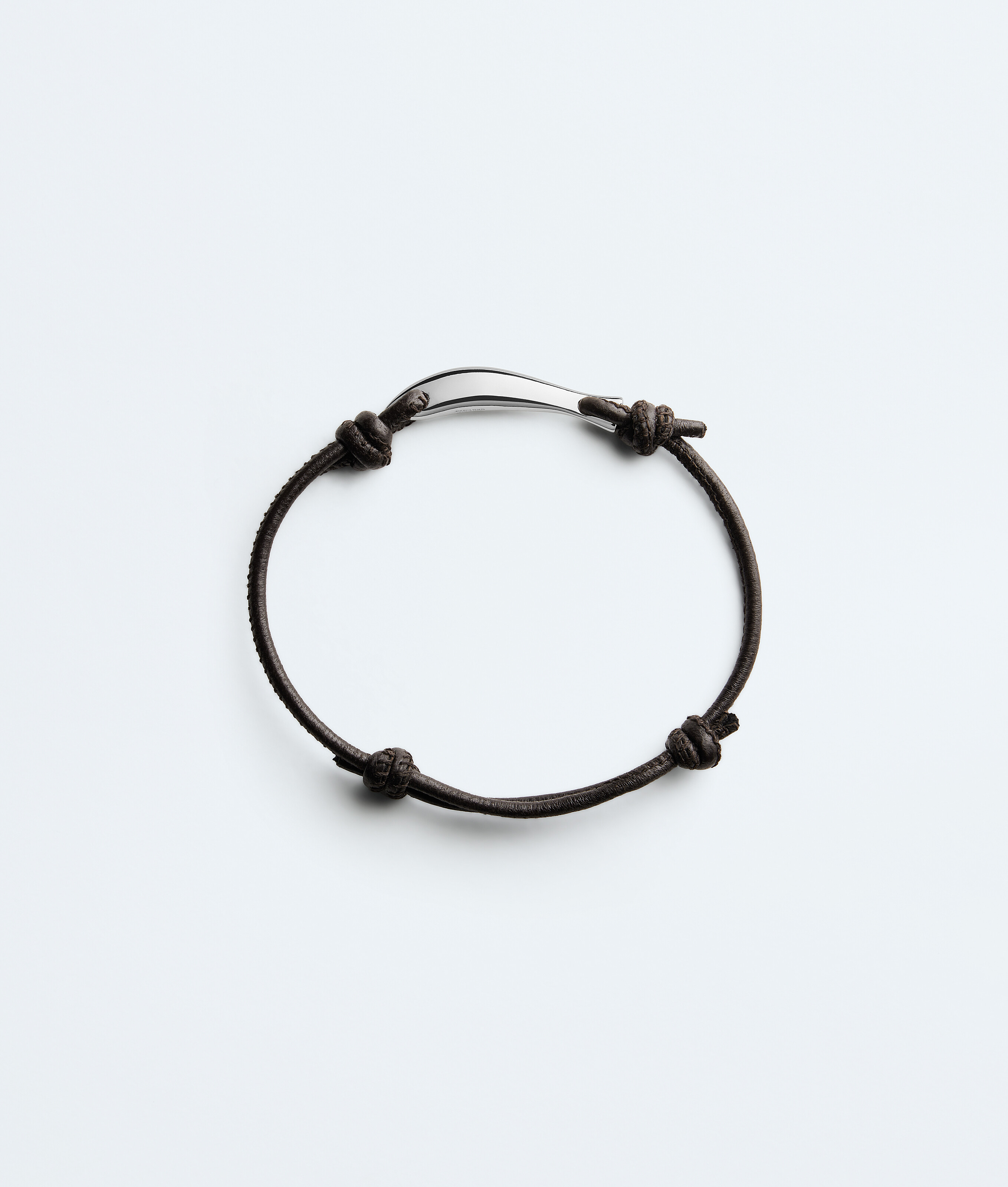 Women's Sardine Leather Bracelet in Espresso Bottega Veneta Luxembourg EN - Image 3