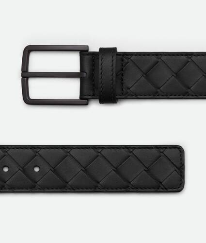 Cintur&oacute;n Intrecciato para Hombre en Nero Bottega Veneta M&eacute;xico ES - Image 3