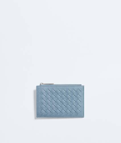 Men's Woven Mycelium Zipped Card Case  in Mineral Bottega Veneta Zimbabwe EN - Image 1