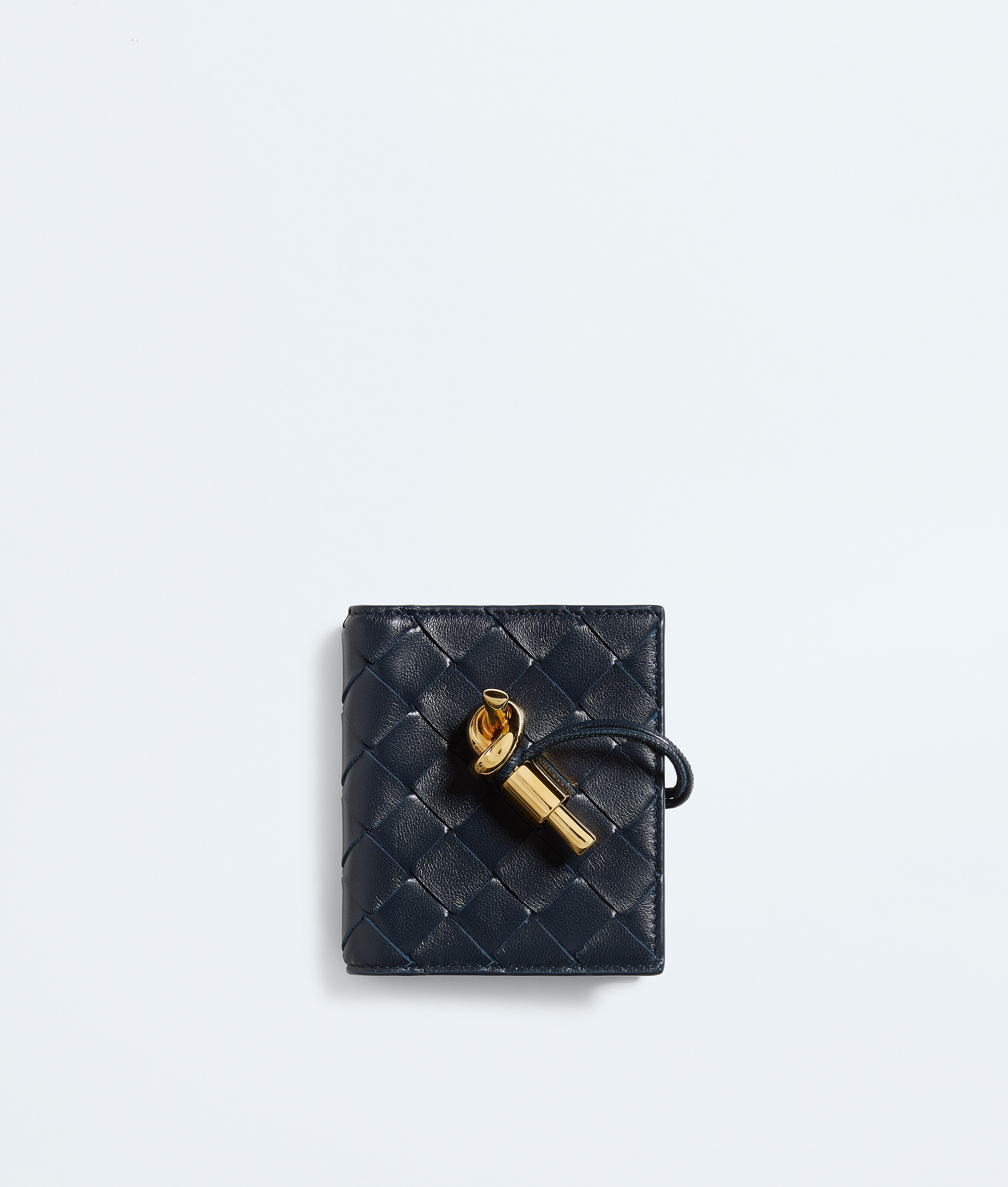 Women's Andiamo Flap Card Case in Midnight | Bottega Veneta CA