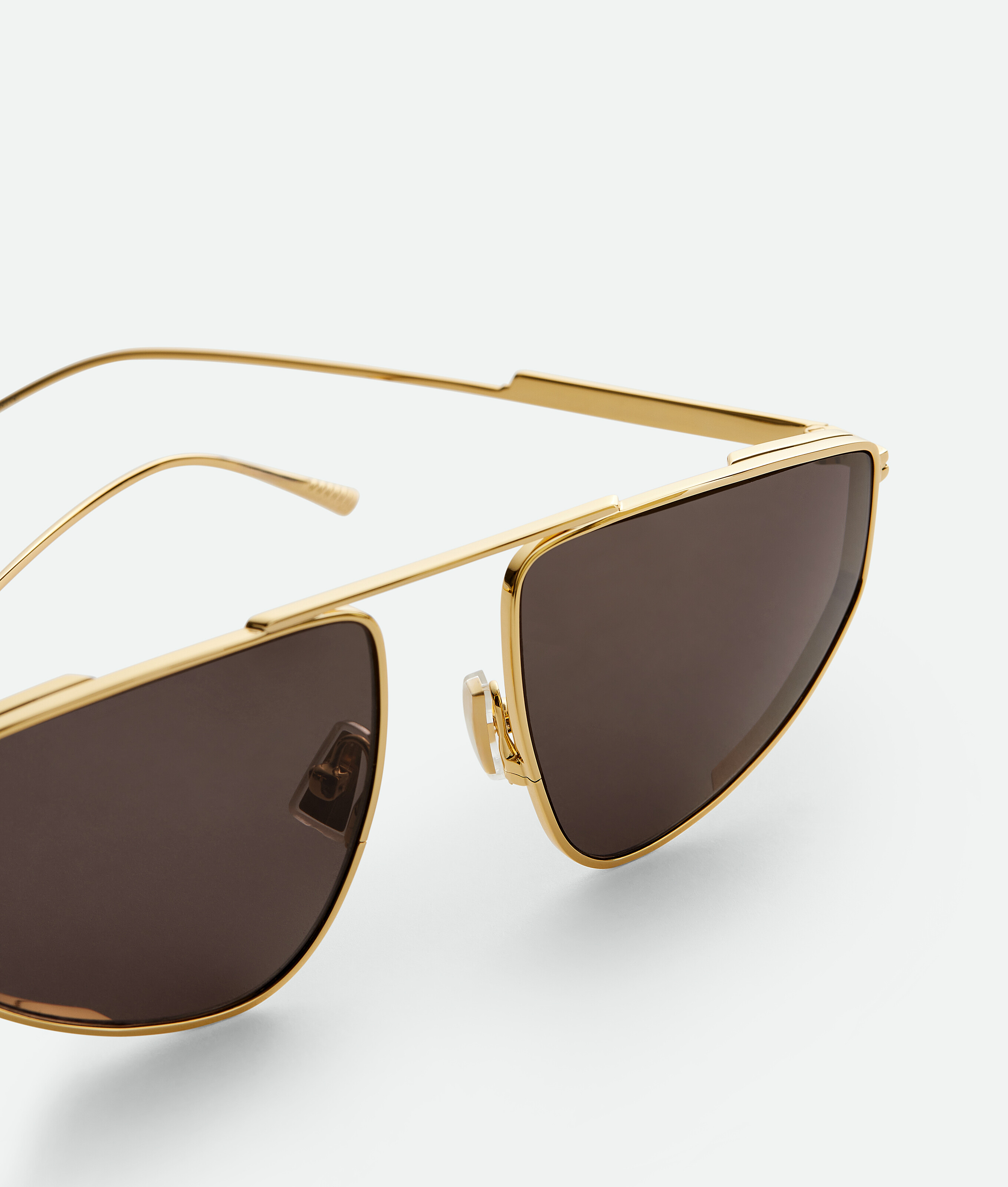 Classic Aviator Sunglasses in Gold/grey Bottega Veneta Croatia EN - Image 3