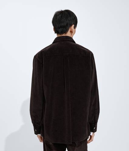 Men's Cotton Corduroy Overshirt in Intense carrubo Bottega Veneta United States EN - Image 3